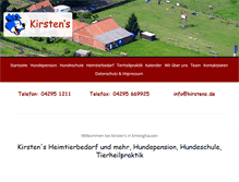 Tablet Screenshot of kirstens.de